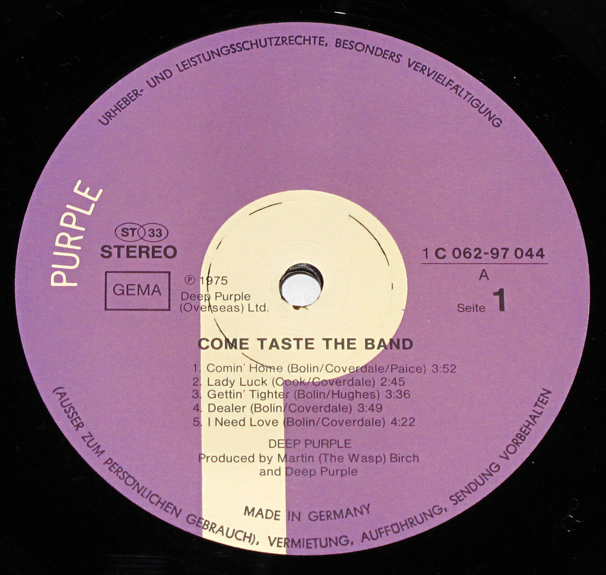 High Resolution #5 Photo DEEP PURPLE Come Taste The Band Germany 